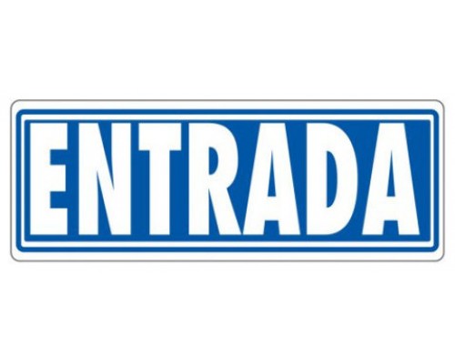 SEÑAL "ENTRADA (SIN INDICADOR)" 175X65 PVC GRIS ARCHIVO 2000 6177-10 GS (Espera 4 dias)
